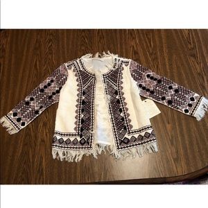 Boston Proper blazer jacket boho